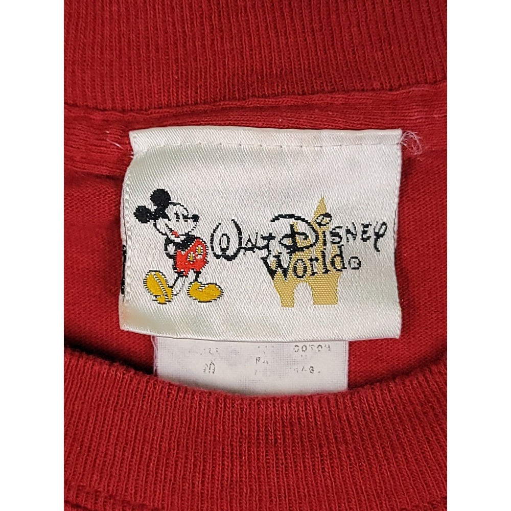 Vintage Disney World Shirt Mens Red 2005 Where The Party Never Ends Graphic Tee - Picture 4 of 6